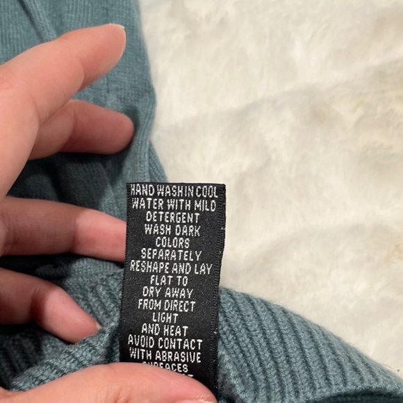 Adrianna Papell Green Small Tight Knit Ribbed Hem Sleeveless Office Sweater - Picture 12 of 13